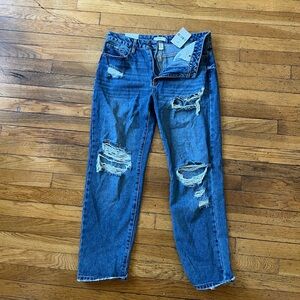 Forever 21 Distressed Boyfriend Jeans, Size 29